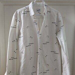 Frank and Oak Large Dog Pattern Button Down